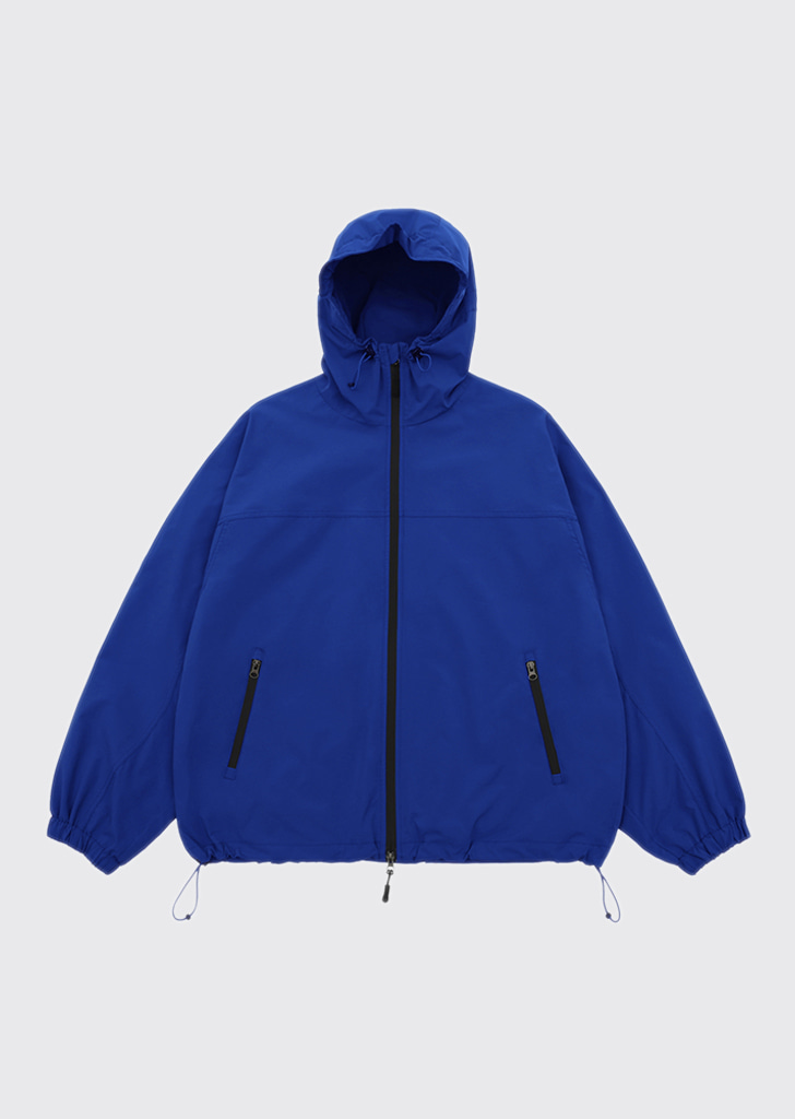 Hike hood zip-up jacket BLUE