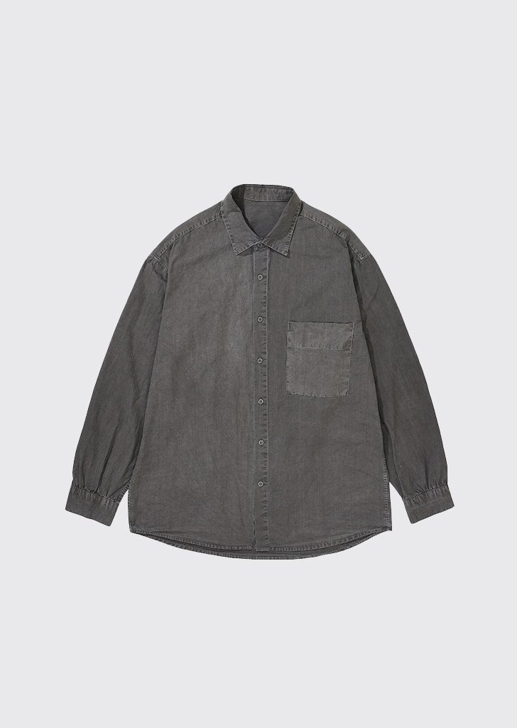 Pigment loosed shirts GRAY