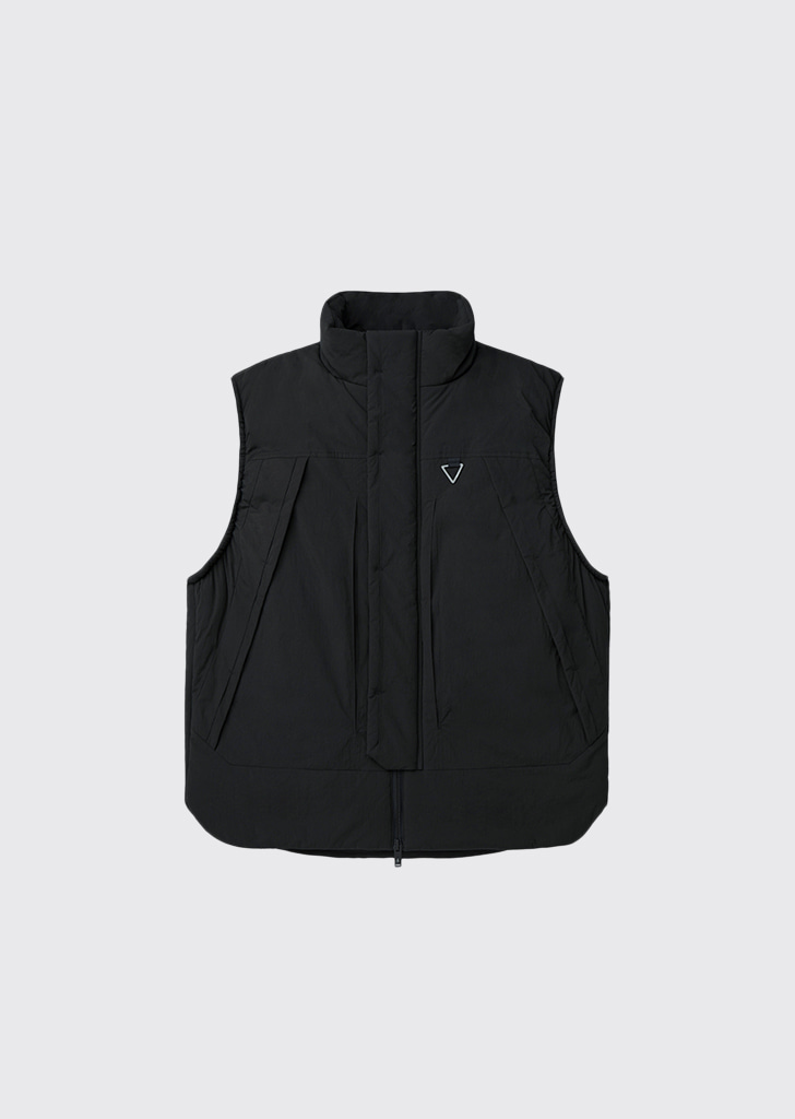 Pull-up 7oz padding vest  Black