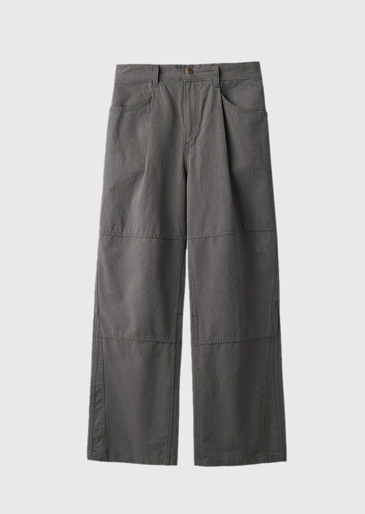 SL washed pants(Section line washed pants) Vintage Beige