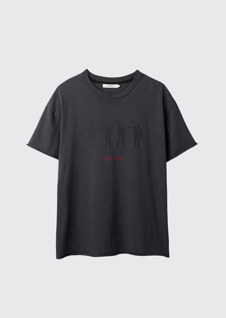 Dokdo raw cutting T-shirts Charcoal [04.26일 배송]